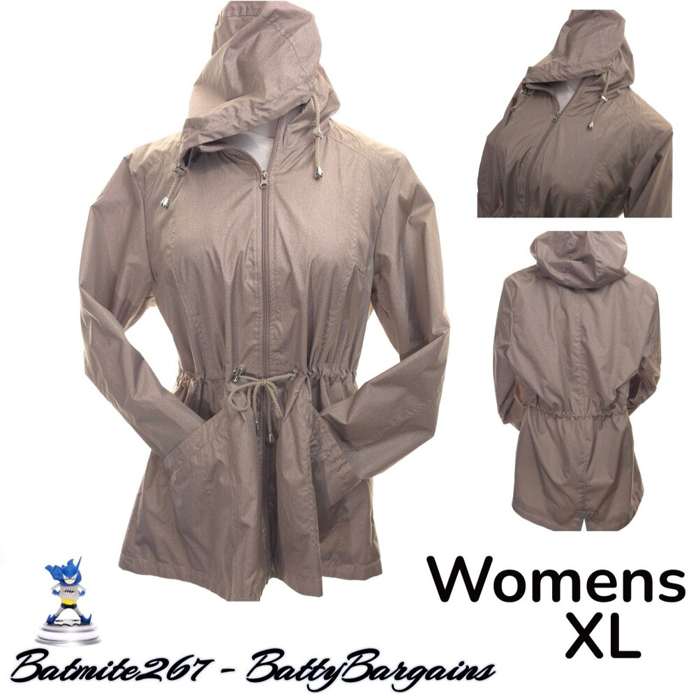 INTL d.e.t.a.i.l.s  Womens XL Dusty Pink Parka In Pocket Jacket Hooded